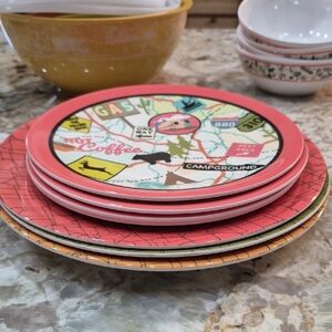 Camp Casual Melamine Camping RV Plate Set Of 8 Gorpcore